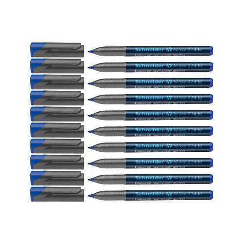 Schneider Maxx 224 M Asetat Kalemi 1.0 mm Mavi 10'lu